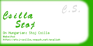 csilla stoj business card